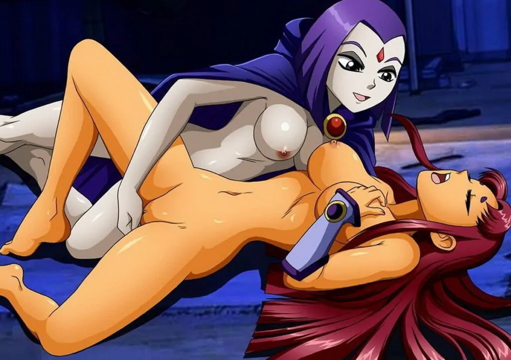 Raven and Starfire Naked